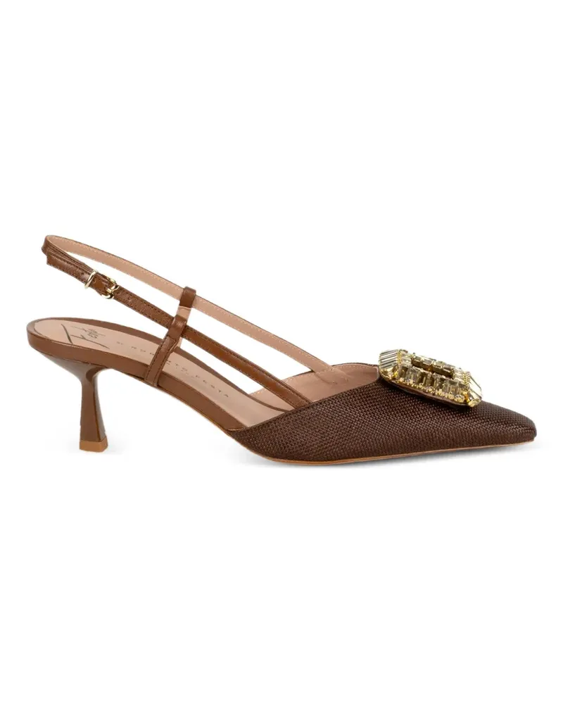 FESTA Milano Pumps mit verziertem Absatz - Braun Braun