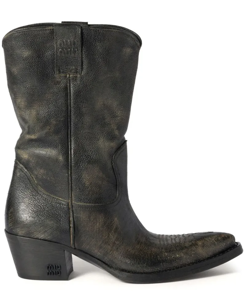 Miu Miu Klassische Stiefel - Braun Braun
