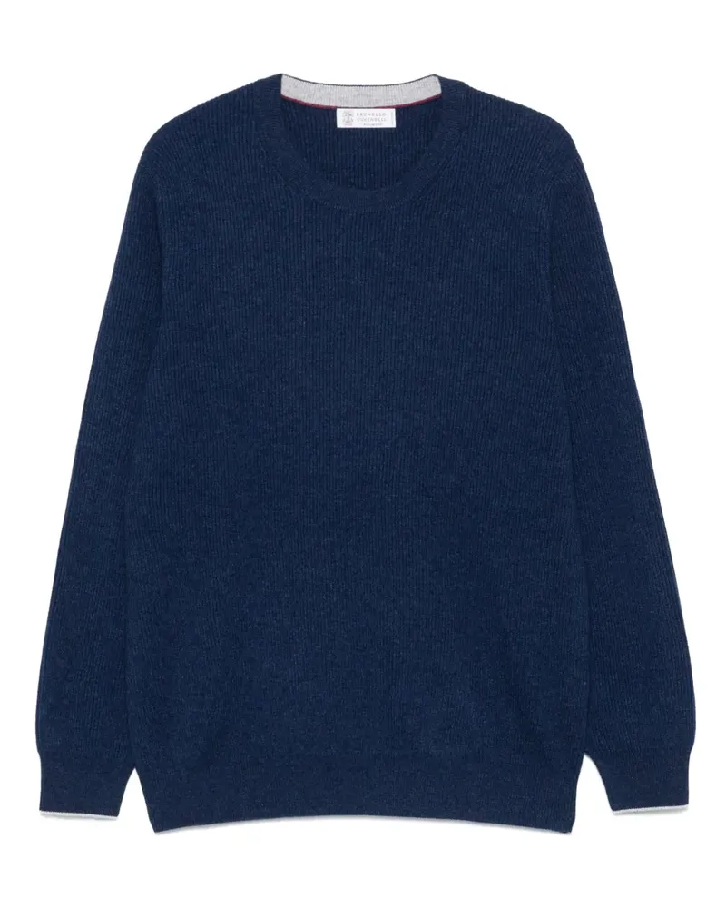 Brunello Cucinelli Klassischer Kaschmirpullover - Blau Blau
