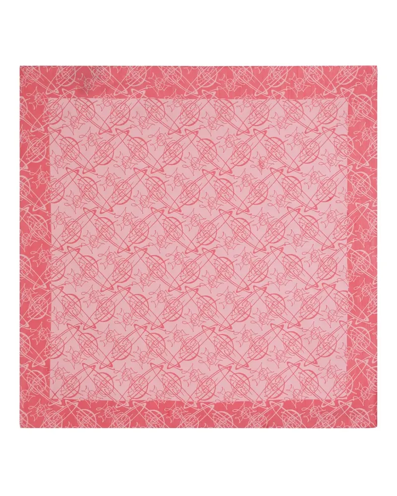Vivienne Westwood Graffiti logo-monogrammed scarf - Rosa Rosa