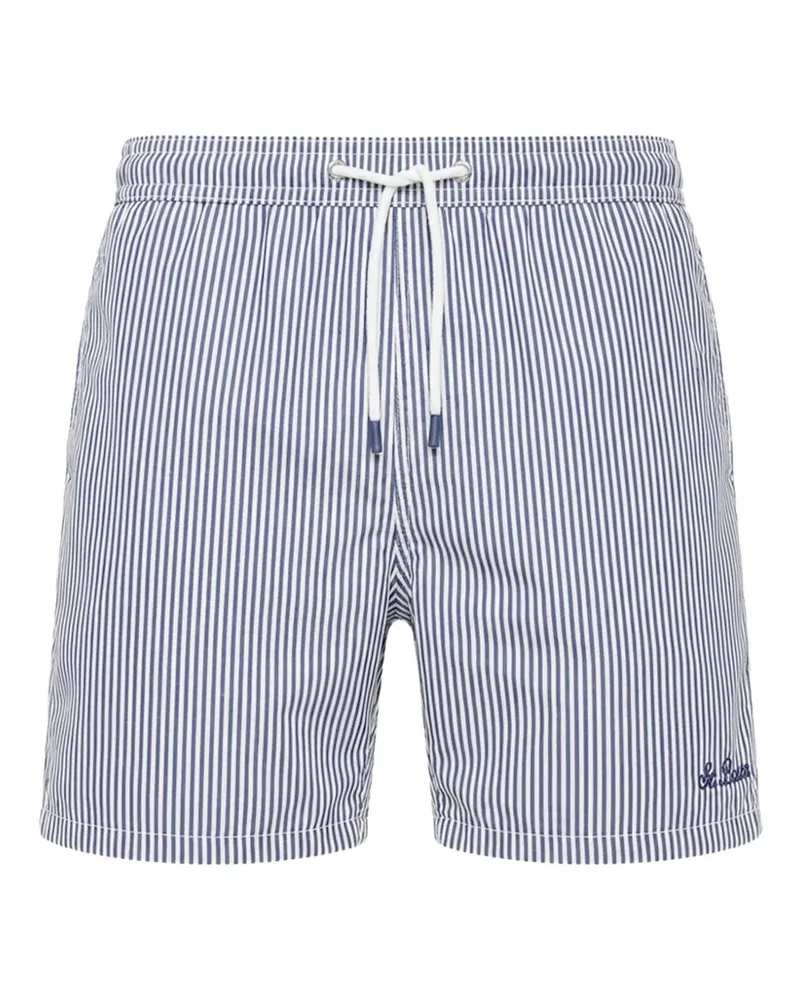 MC2 Saint Barth striped drawstring swim shorts - Blau Blau