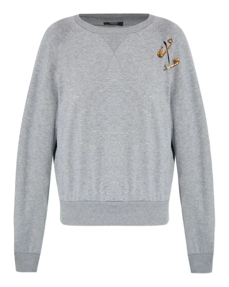 Versace Sweatshirt mit Raglanärmeln - Grau Grau