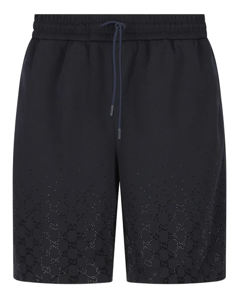 Gucci logo track shorts - Blau Blau