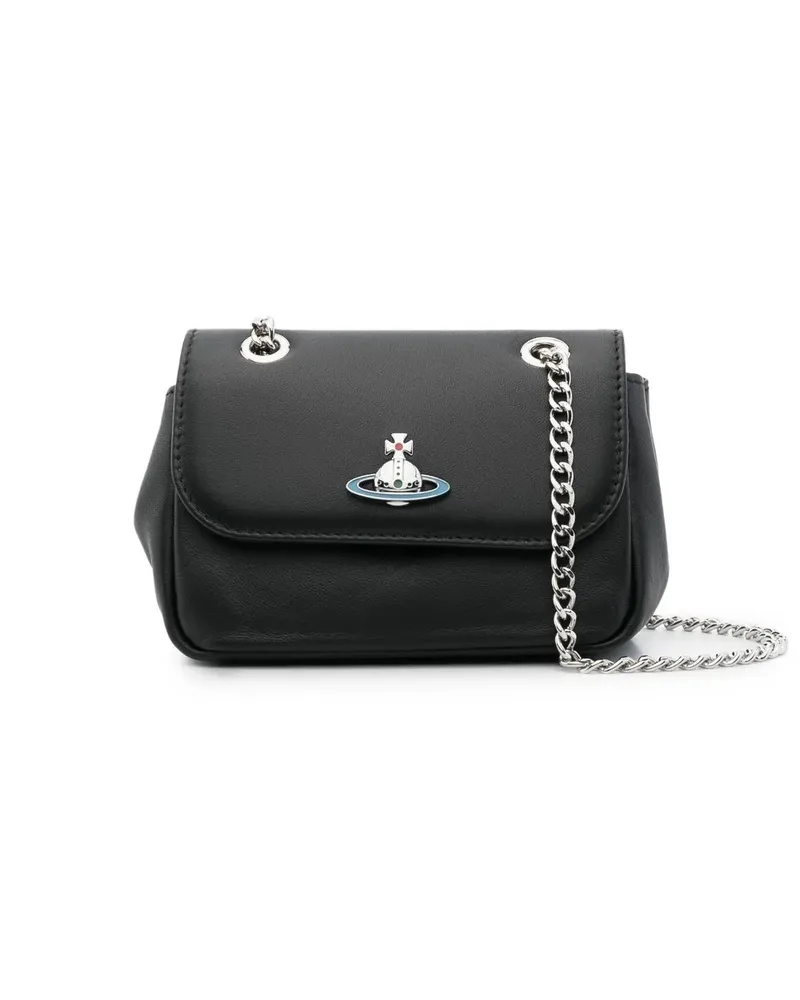 Vivienne Westwood Schultertasche mit Logo - Schwarz Schwarz