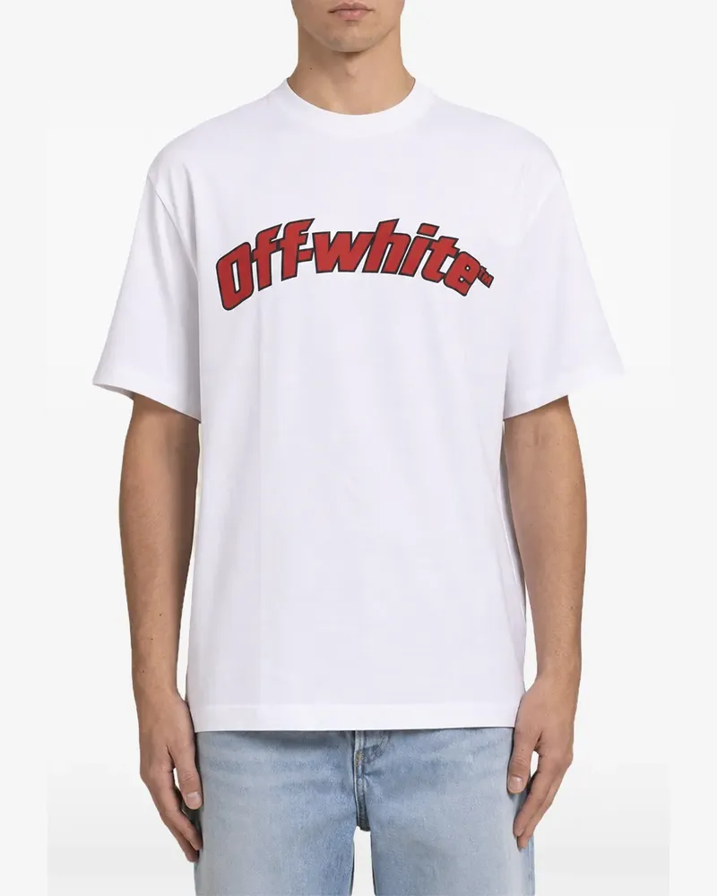 OFF-WHITE T-Shirt mit Logo-Print - Weiß Weiß