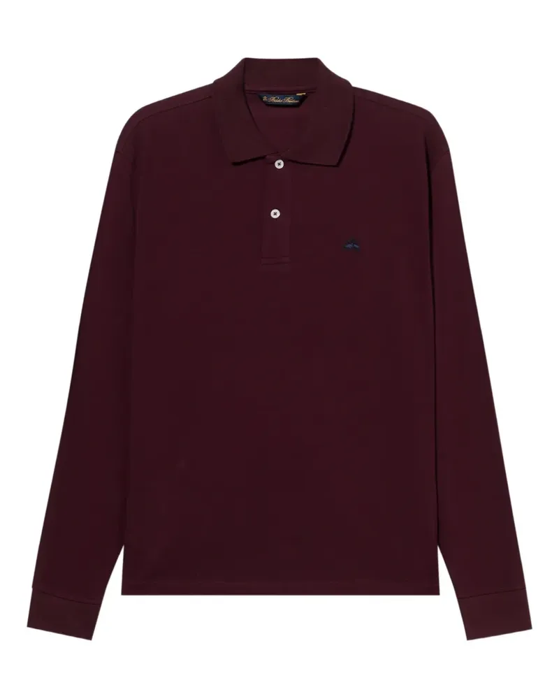 Brooks Brothers piqué cotton polo Rot