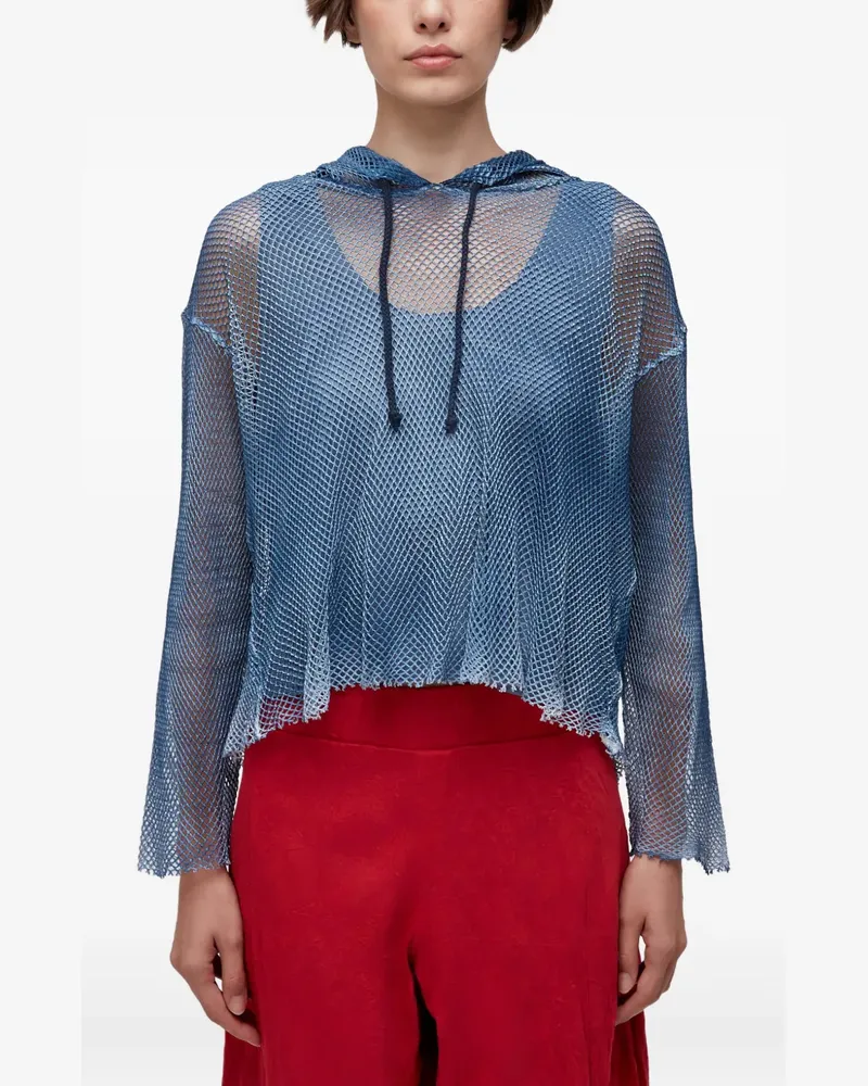 Osklen Hoodie mit Mesh-Einsatz - Blau Blau