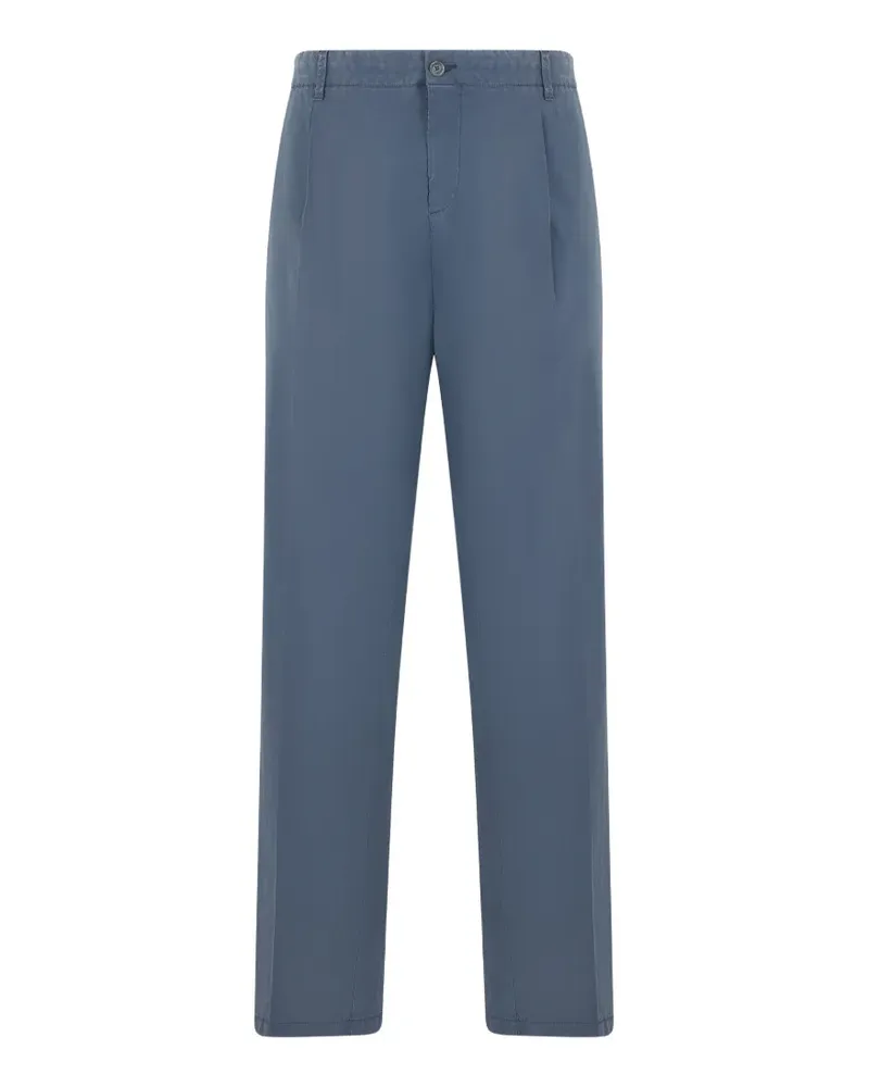 Fedeli pleated straight-leg trousers - Blau Blau