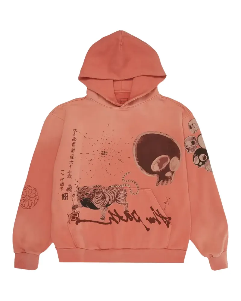 Travis Scott x Takashi Murakami The Path graphic-print hoodie - Orange Orange