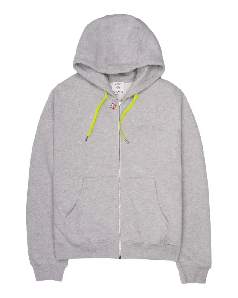 Casablanca Paris zip-up cashmere hoodie - Grau Grau