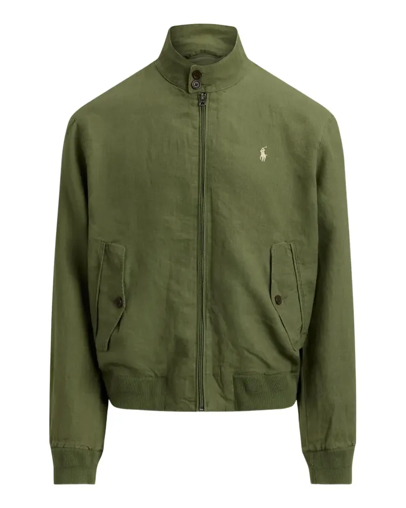 Ralph Lauren Bedford Jacke aus Leinen mit Reißverschluss - Grün Grün