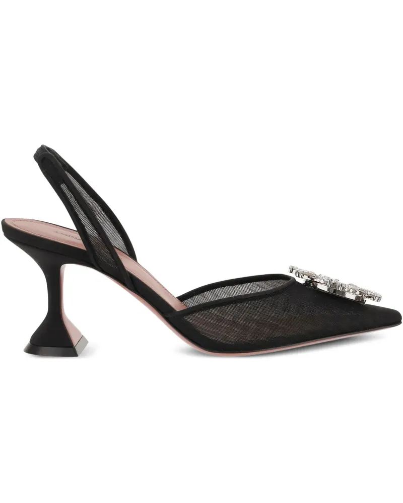 Amina Muaddi 70mm Begum crystal-embellished slingback pumps - Schwarz Schwarz