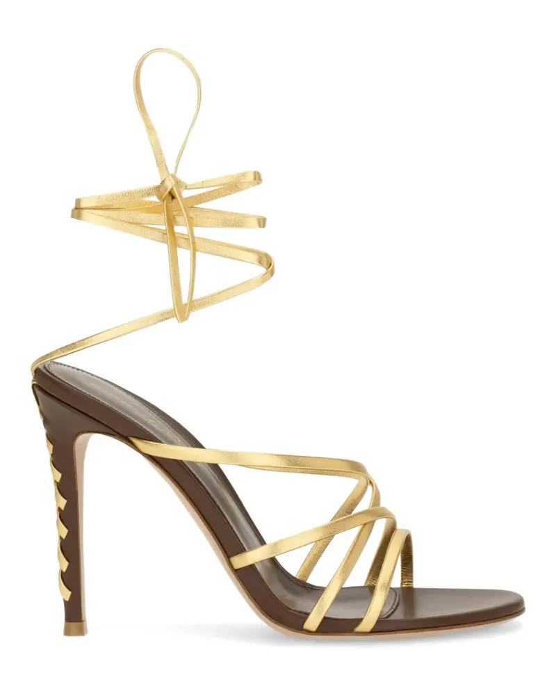 Gianvito Rossi Gewickelte Keira Sandalen - Gold Gold