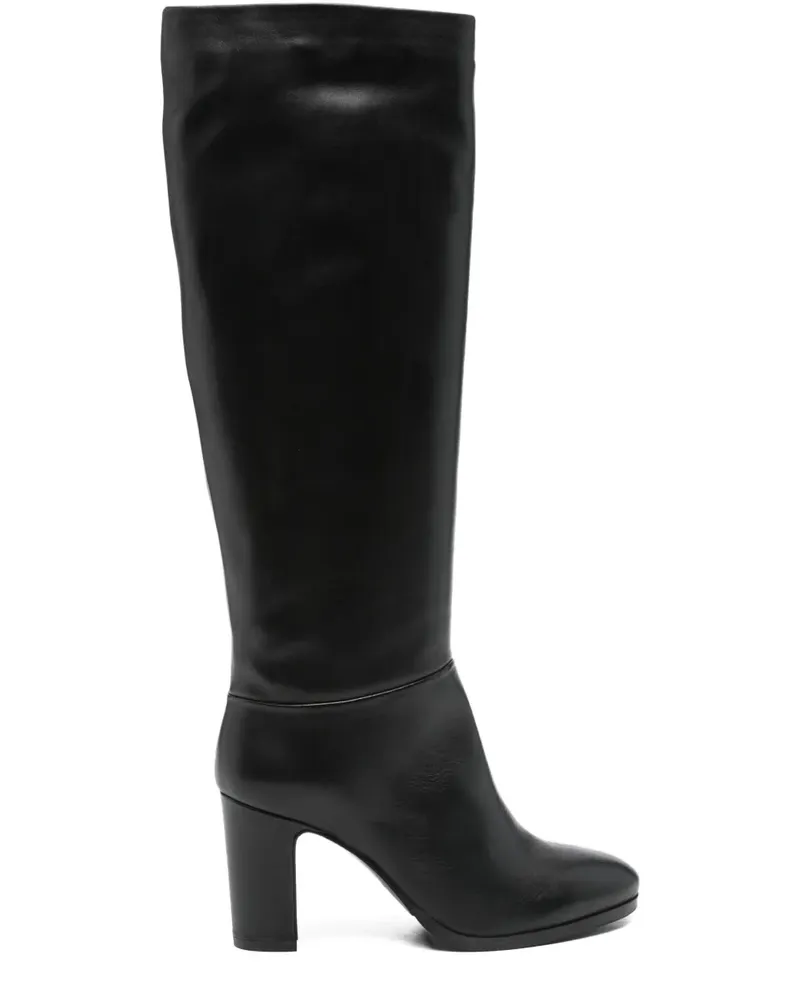 Julie Dee Stiefel mit Blockabsatz 80mm - Schwarz Schwarz