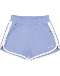 SPORTY & RICH Joggingshorts mit Logo-Print Blau