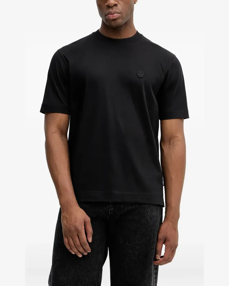 HUGO BOSS T-Shirt mit Logo - Schwarz Schwarz