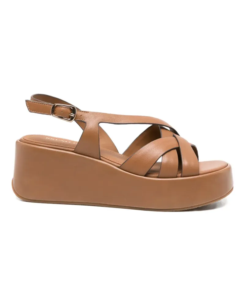 Bruno Premi crossover-strap platform sandals - Braun Braun