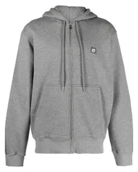 Kitsuné Hoodie mit Fuchs-Patch Grau