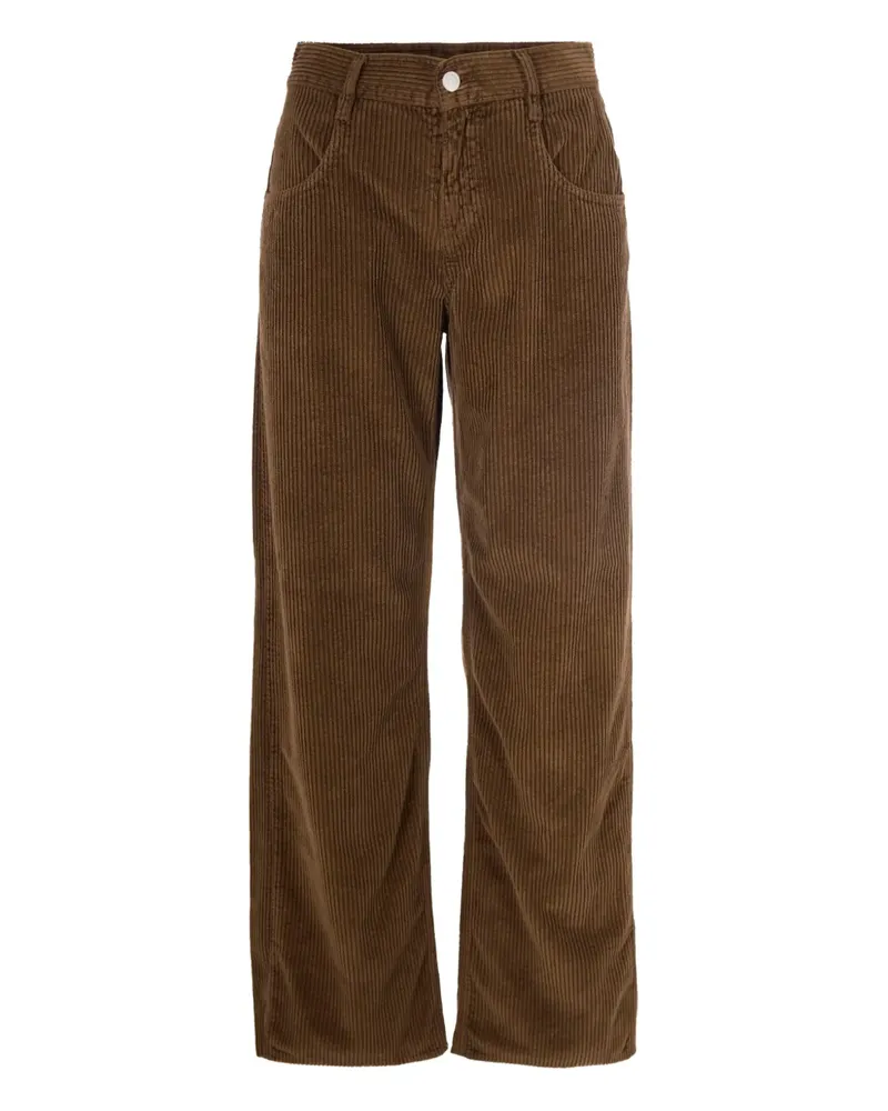 Cycle Straight-Leg-Hose aus Cord - Braun Braun