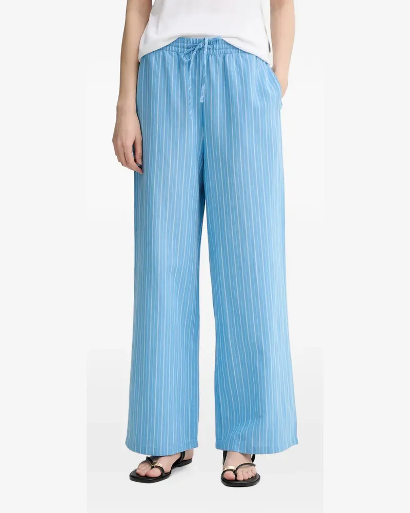 Marc O'Polo vertical-stripe drawstring trousers - Blau Blau