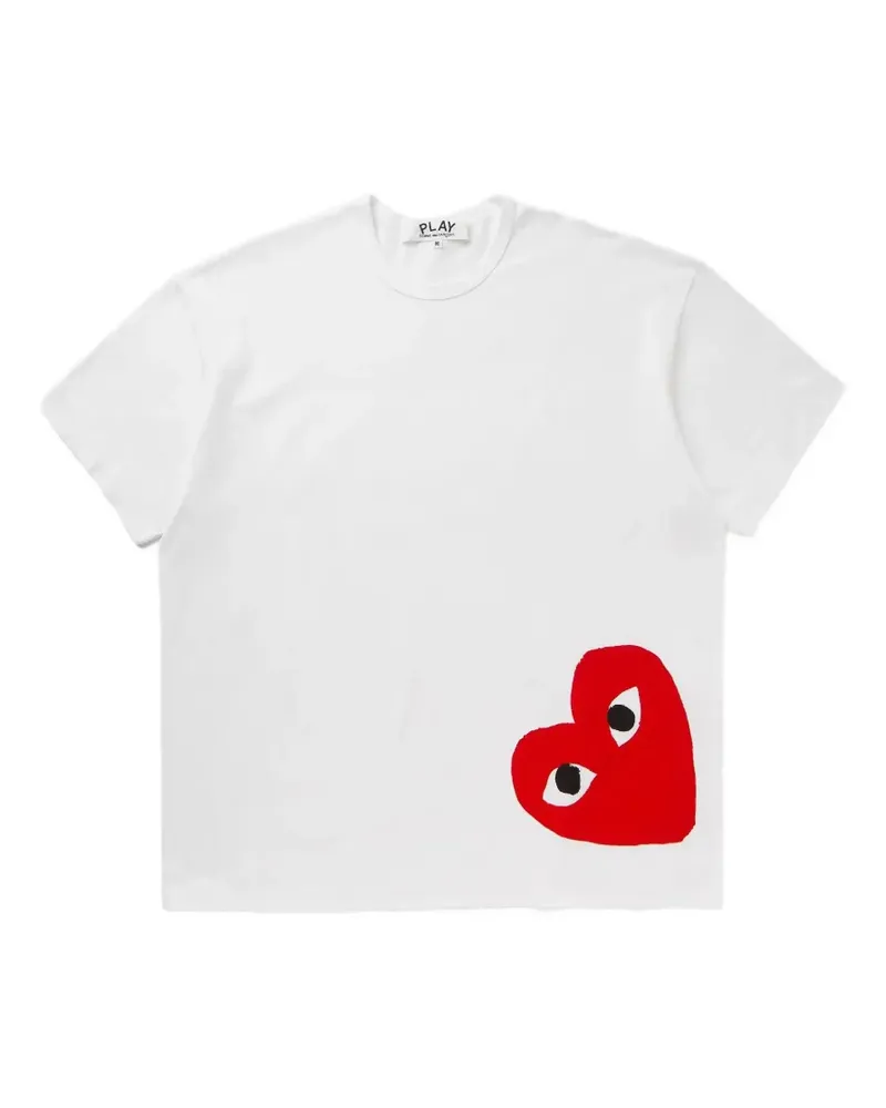 Comme des Garçons T-Shirt mit Logo-Print - Weiß Weiß