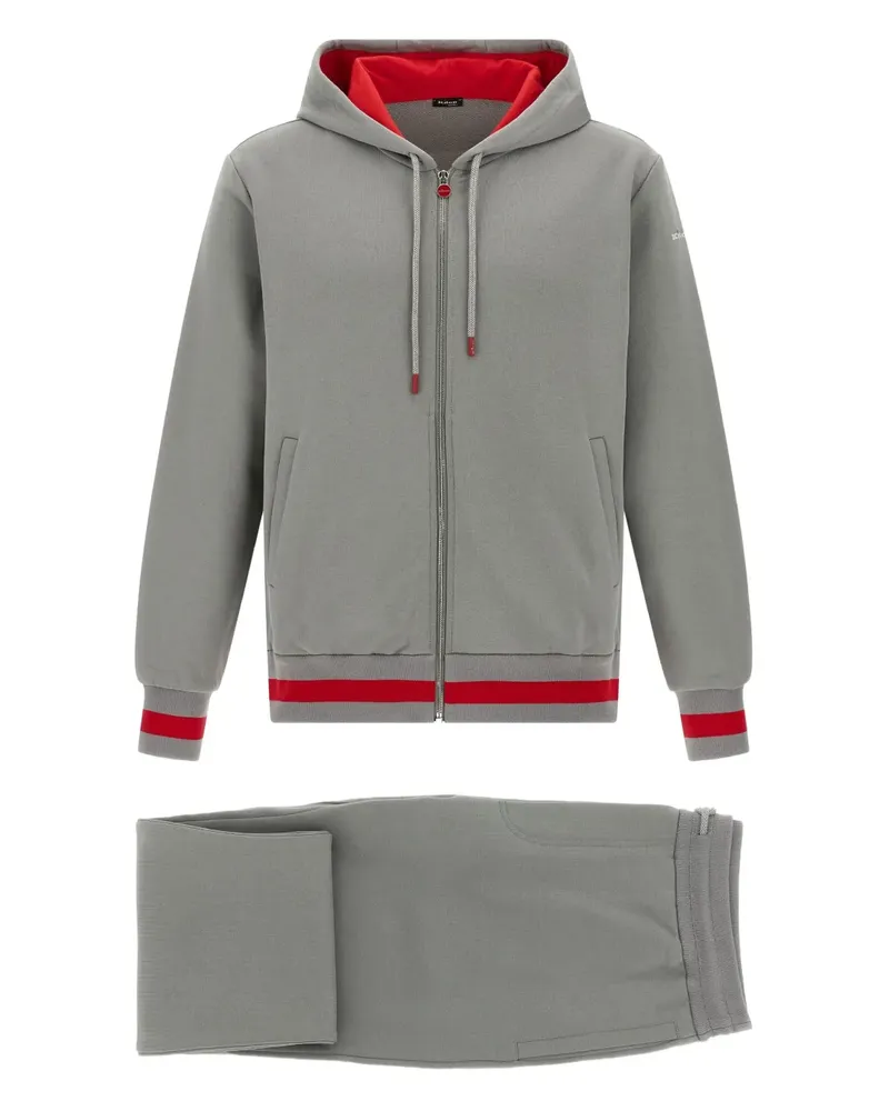 Kiton Jogginganzug mit Kontrastdetails - Grau Grau