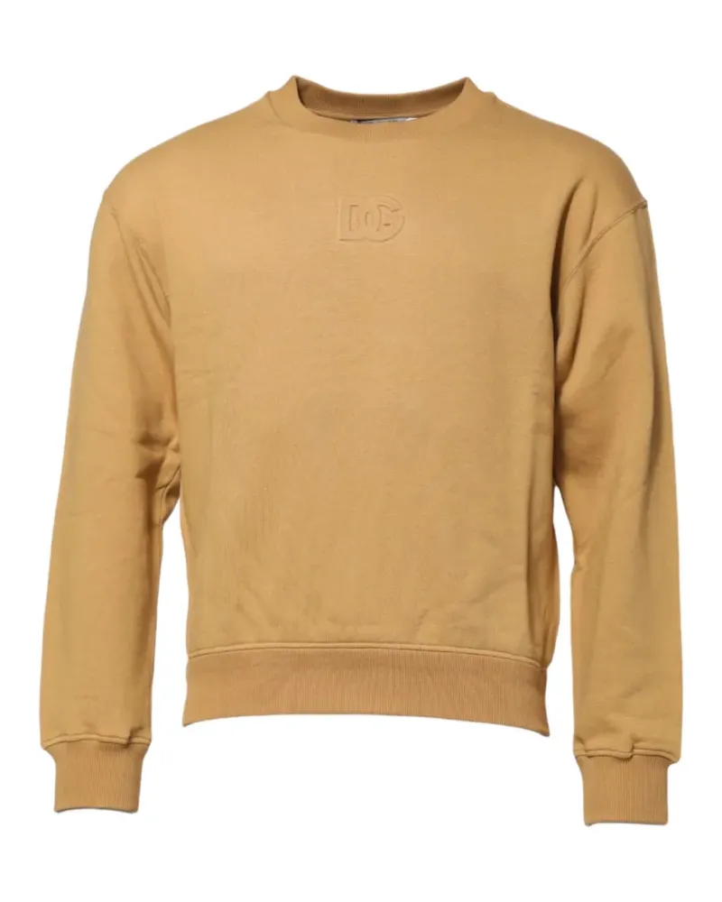 Dolce & Gabbana Sweatshirt mit Logo-Prägung - Gelb Gelb