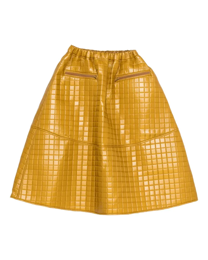 Melitta Baumeister Gesteppter Rock mit Reißverschluss - Gelb Gelb