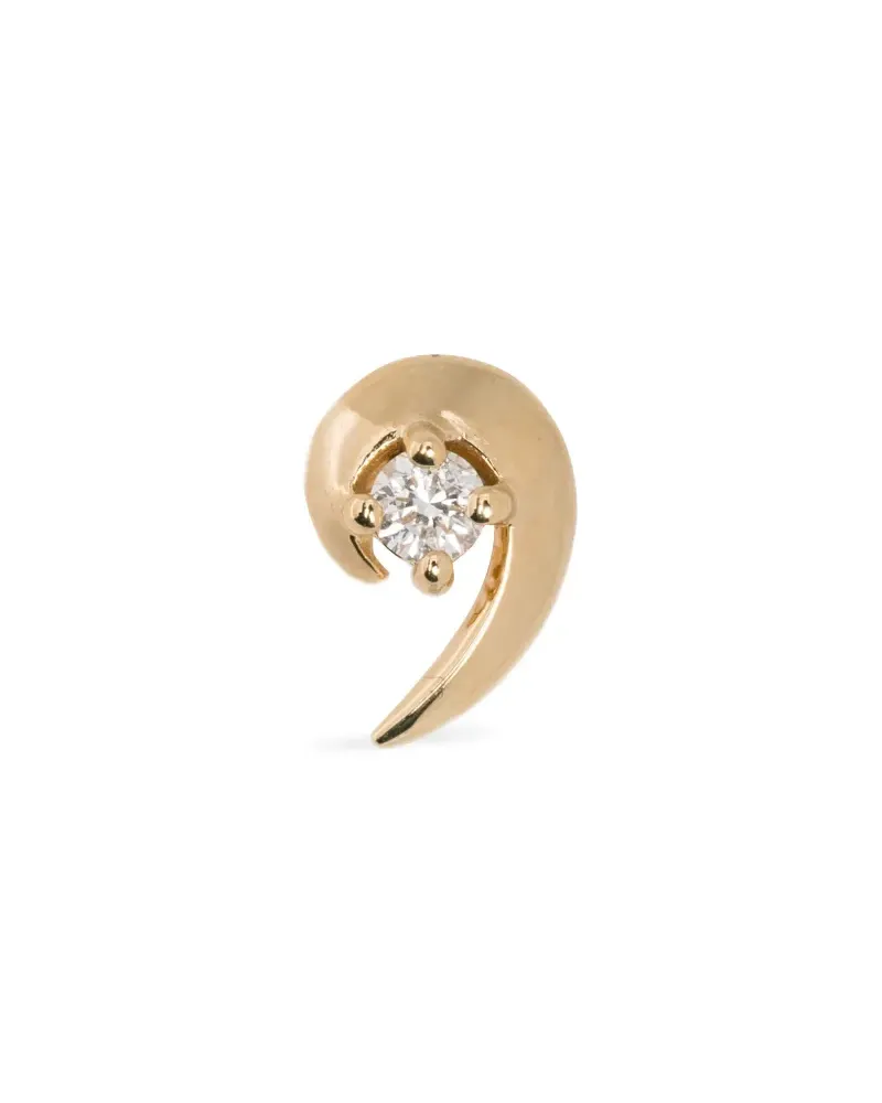 Shaun Leane Talon diamond stud earring - Gold Gold