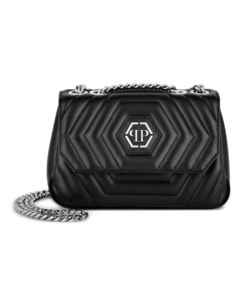 Philipp Plein Sechseckige Schultertasche Schwarz