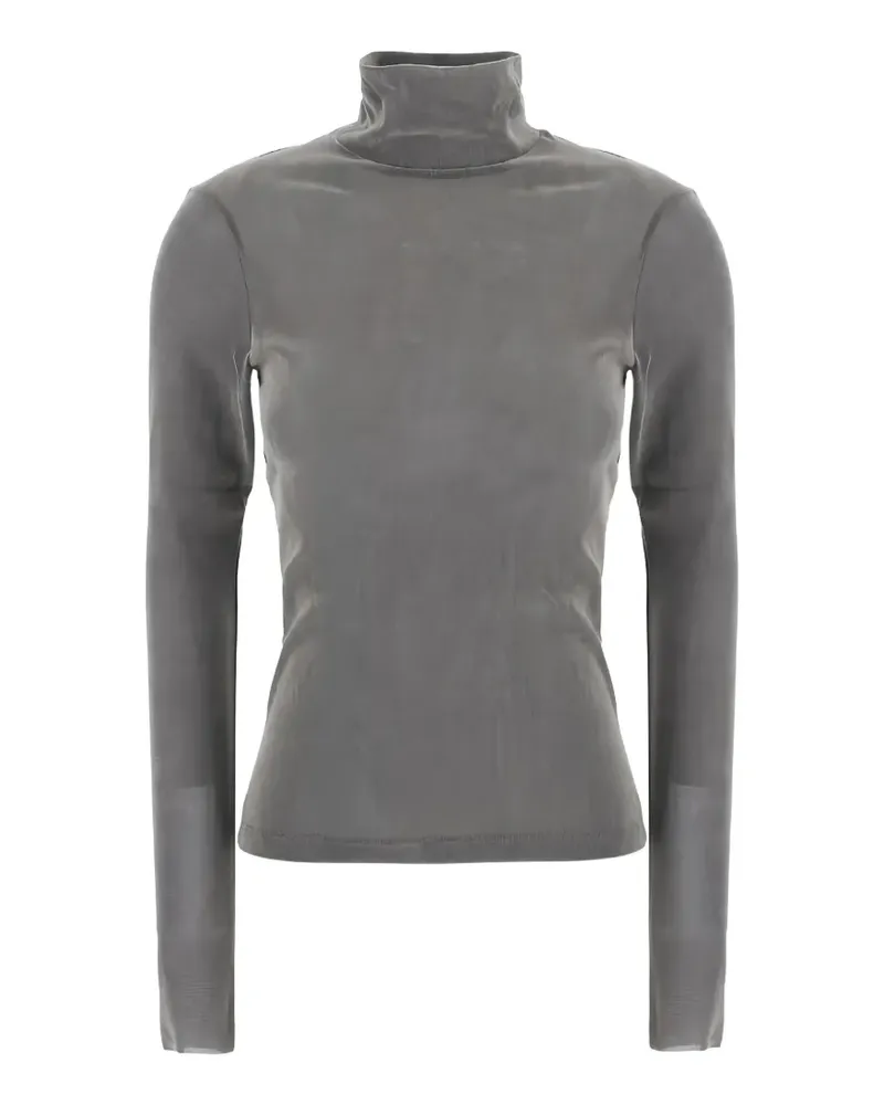 TELA fine-knit roll-neck sweater - Grau Grau