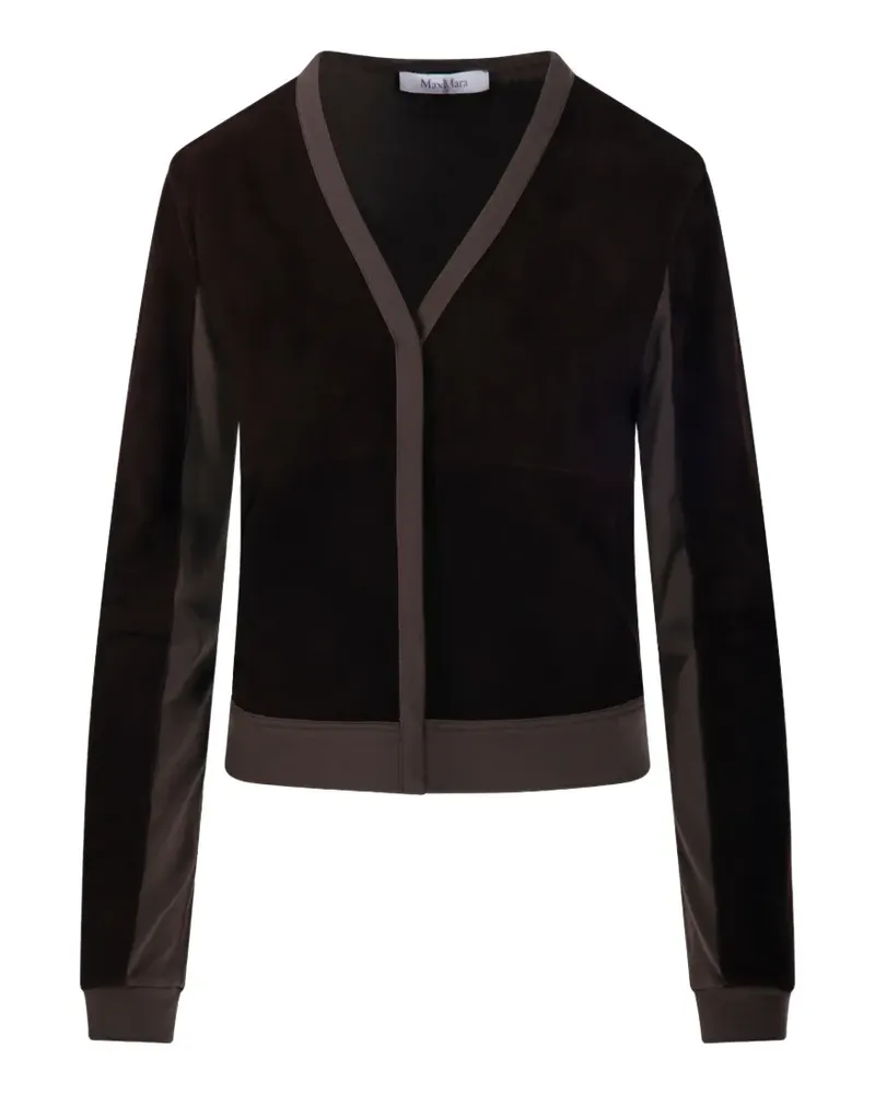Max Mara Cardigan mit V-Ausschnitt - Braun Braun