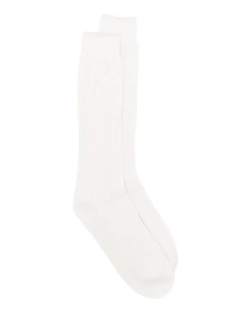 Eleventy Socken mit Zopfmuster - Nude Nude