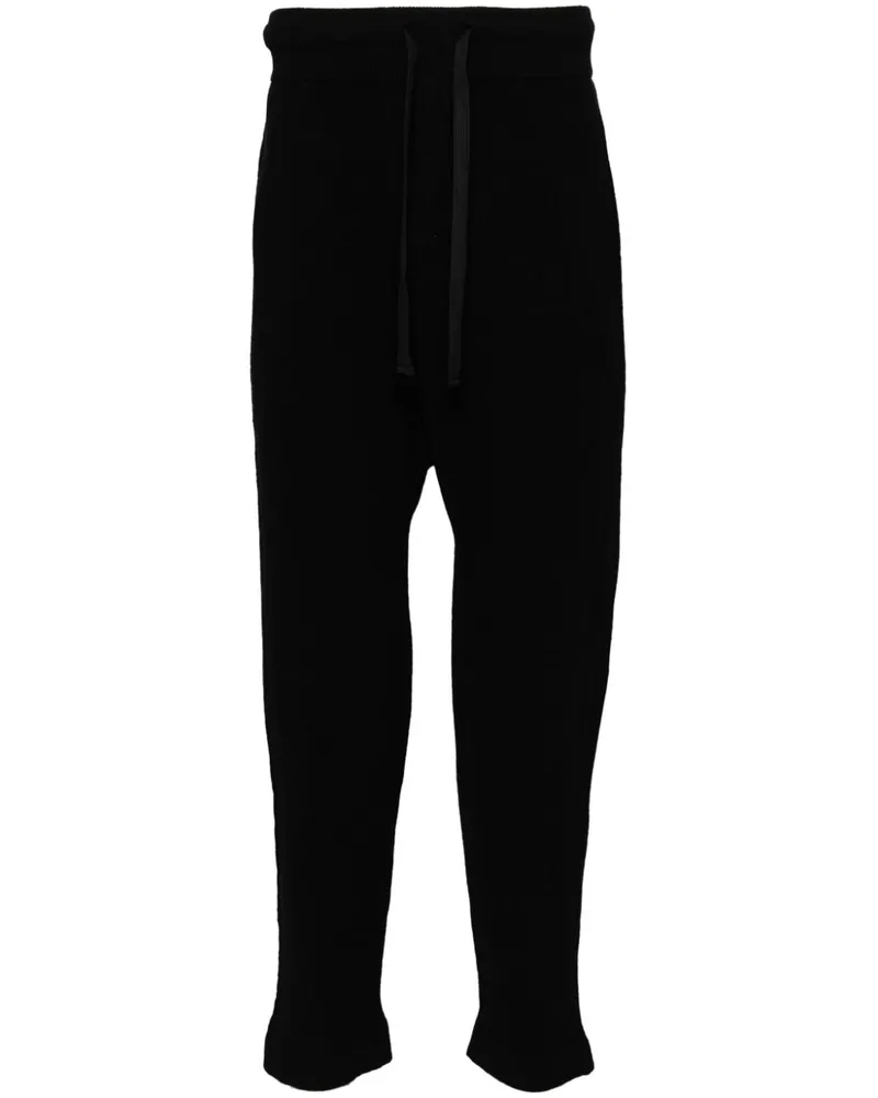 Isabel Benenato Gestrickte Jogginghose - Schwarz Schwarz