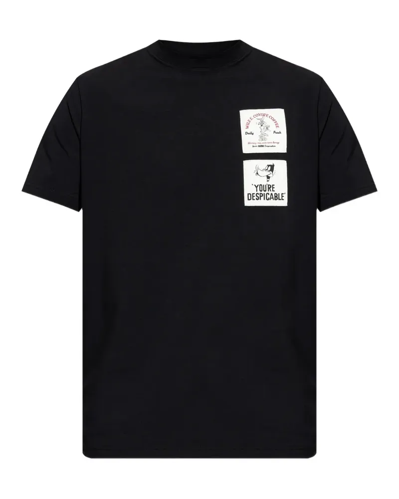 Iceberg cartoon-patch T-shirt - Schwarz Schwarz