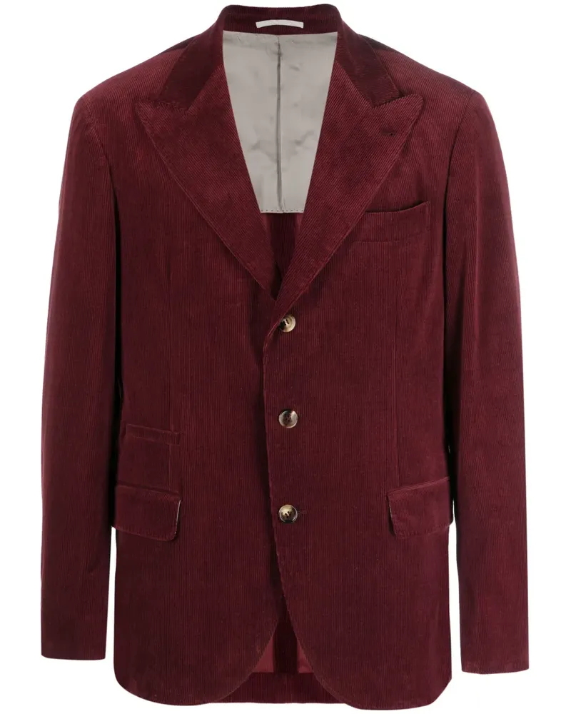 Brunello Cucinelli Sakko aus Cord - Rot Rot