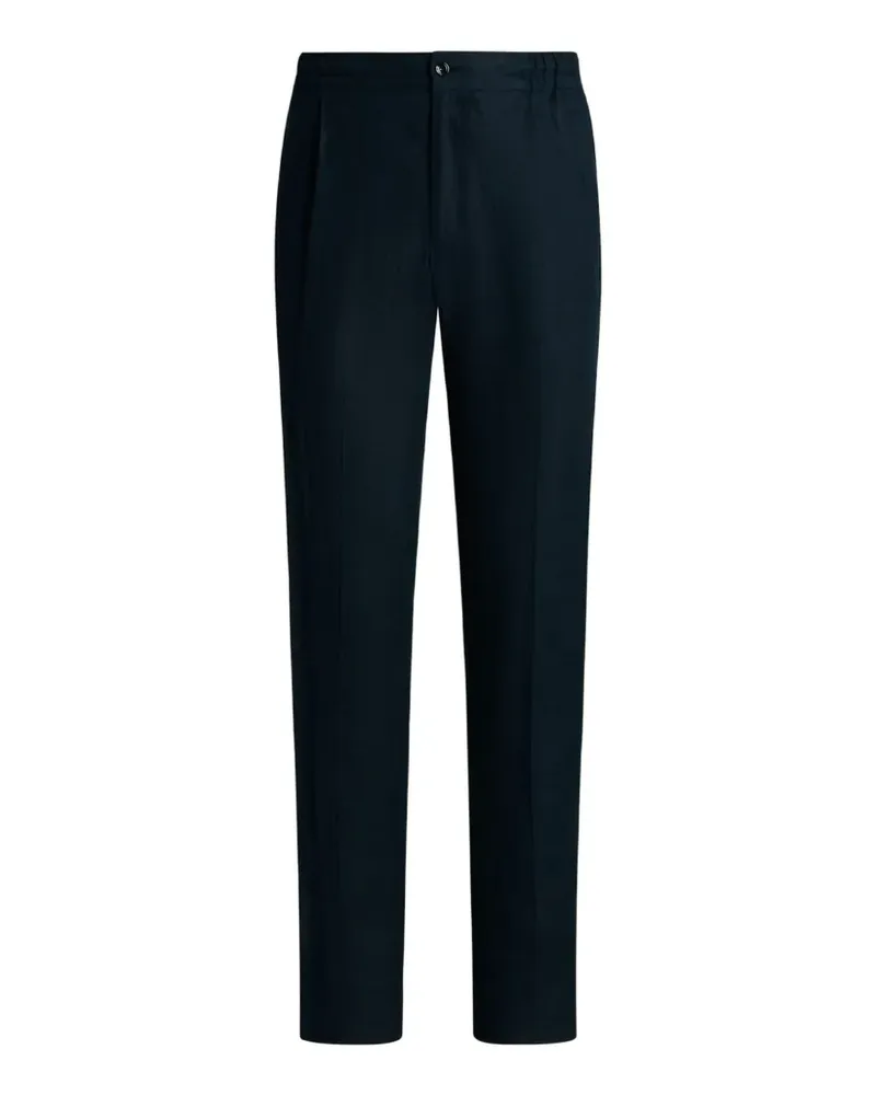 Kiton Leinenhose mit lockerem Schnitt - Blau Blau