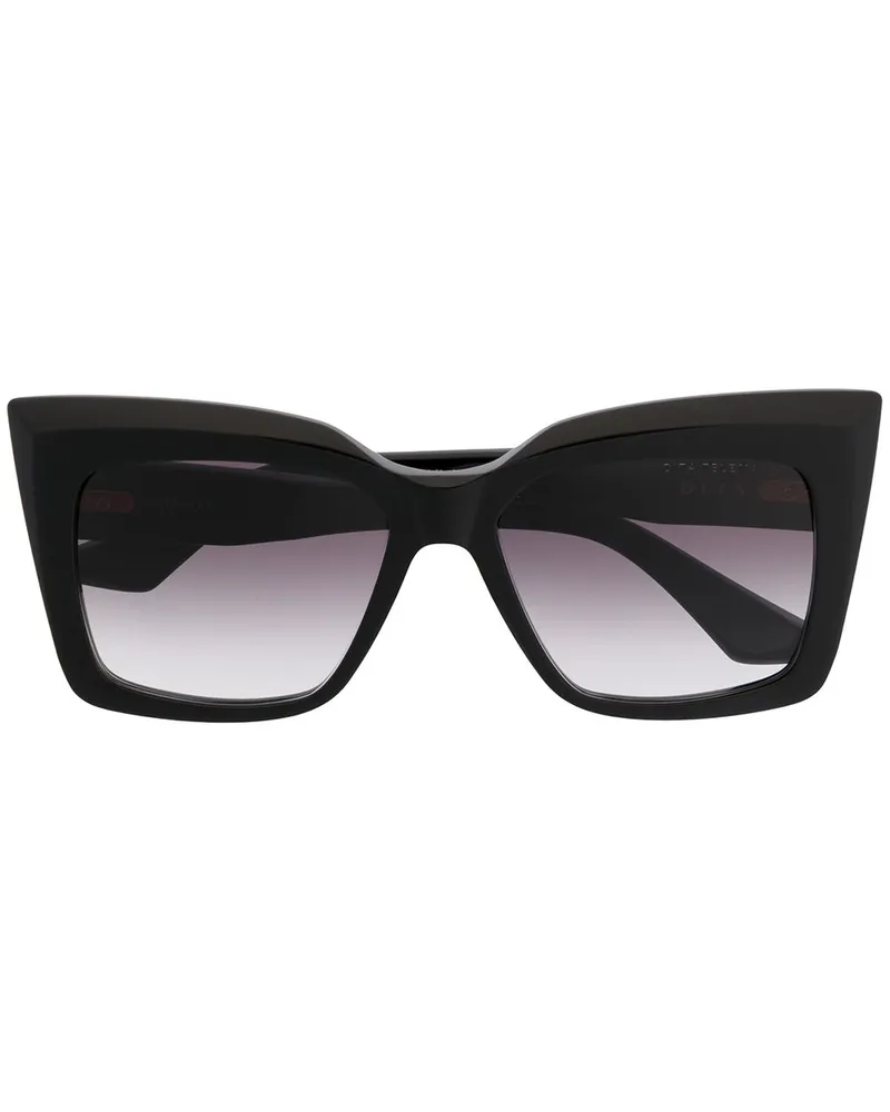 DITA Eckige Sonnenbrille - Schwarz Schwarz