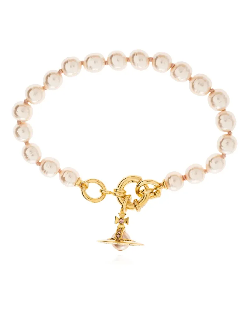 Vivienne Westwood Armband mit Perlen - Weiß Weiß