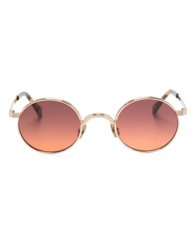 MOSCOT Moyel Sonnenbrille mit rundem Gestell - Gold Gold
