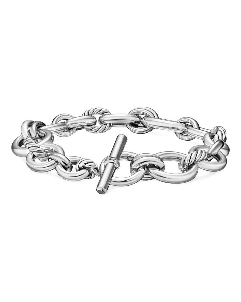 David Yurman DY Mercer® Chain Armband aus Sterlingsilber mit Diamanten Silber