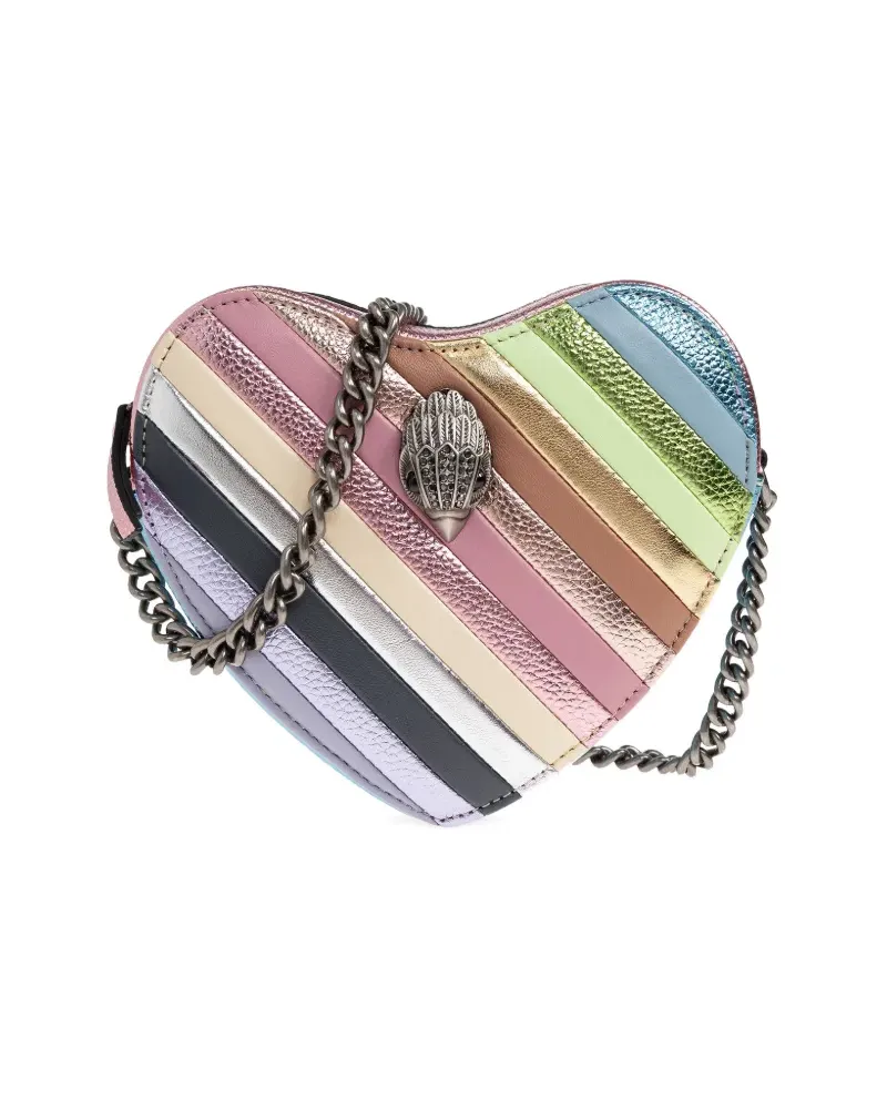 Kurt Geiger heart striped cross body bag - Rosa Rosa