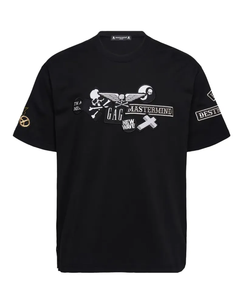 Mastermind Japan multi-patch T-shirt - Schwarz Schwarz