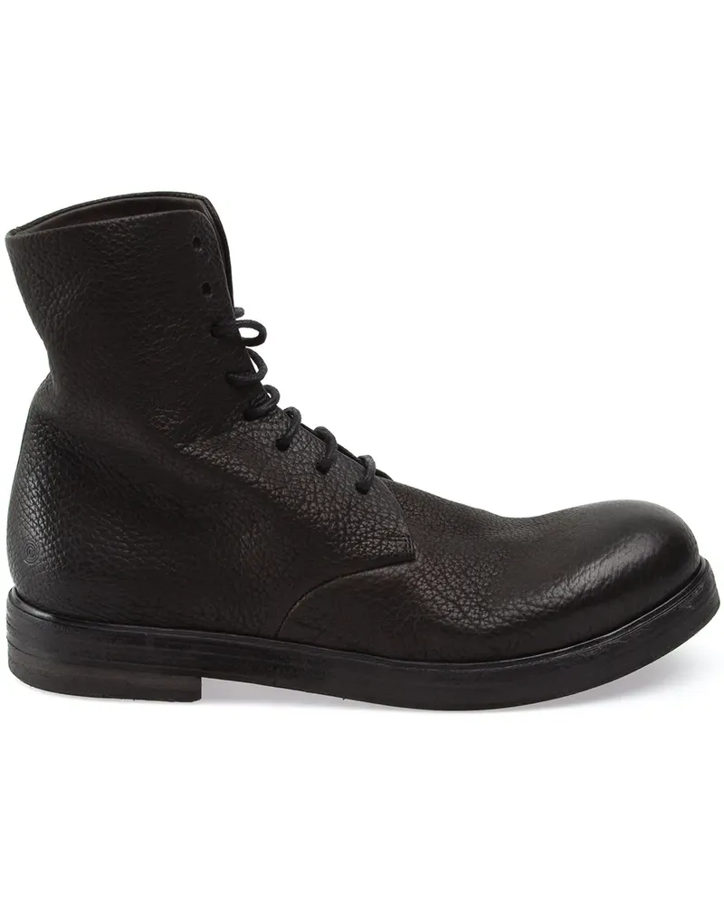 Marsèll Schnürstiefel mit runder Kappe - Schwarz Schwarz