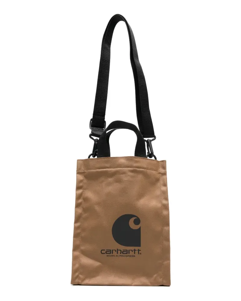 Carhartt WIP Tote Bag mit Logo - Braun Braun
