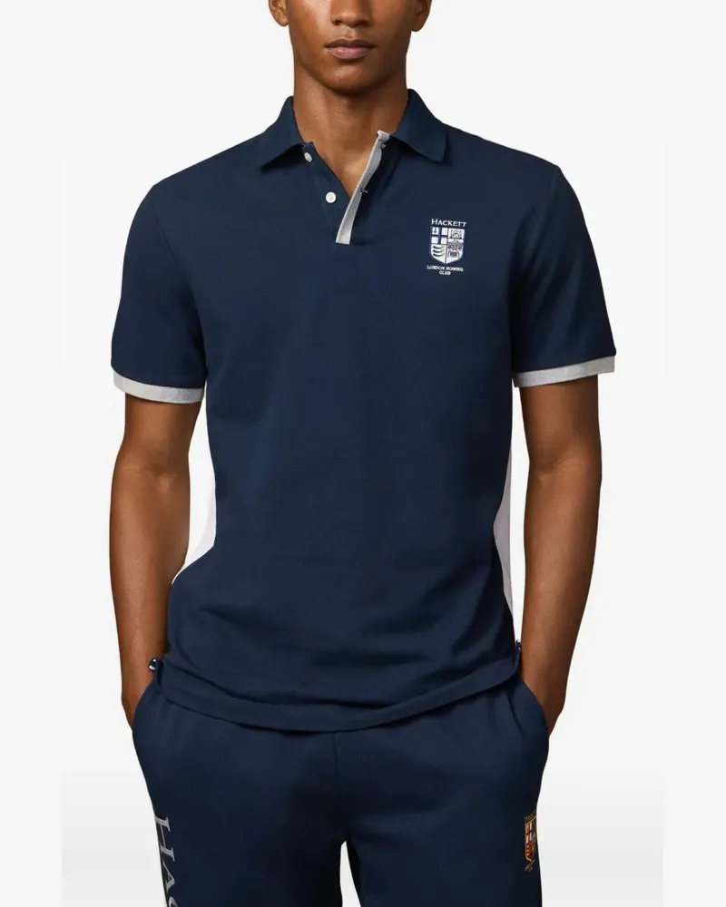 Hackett Kurzärmeliges London Rowing Club Poloshirt - Blau Blau