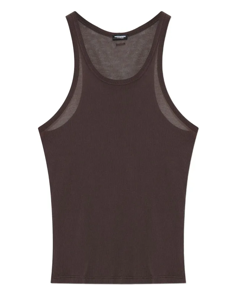 Dsquared2 ribbed tank top - Braun Braun