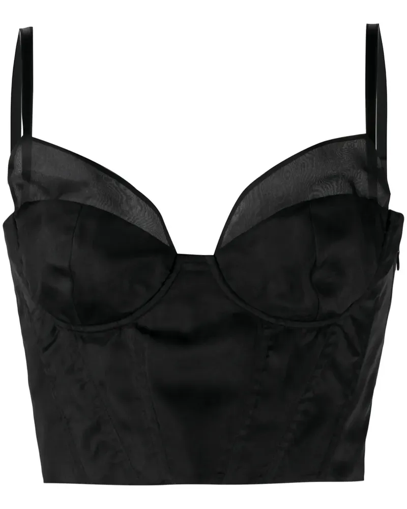 Brock Collection Midirock mit Print - Schwarz Schwarz