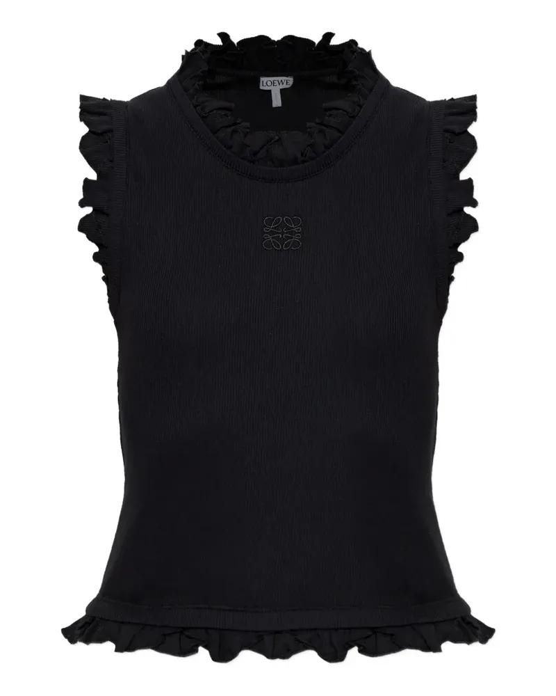 Loewe Tanktop mit Anagramm-Stickerei - Schwarz Schwarz