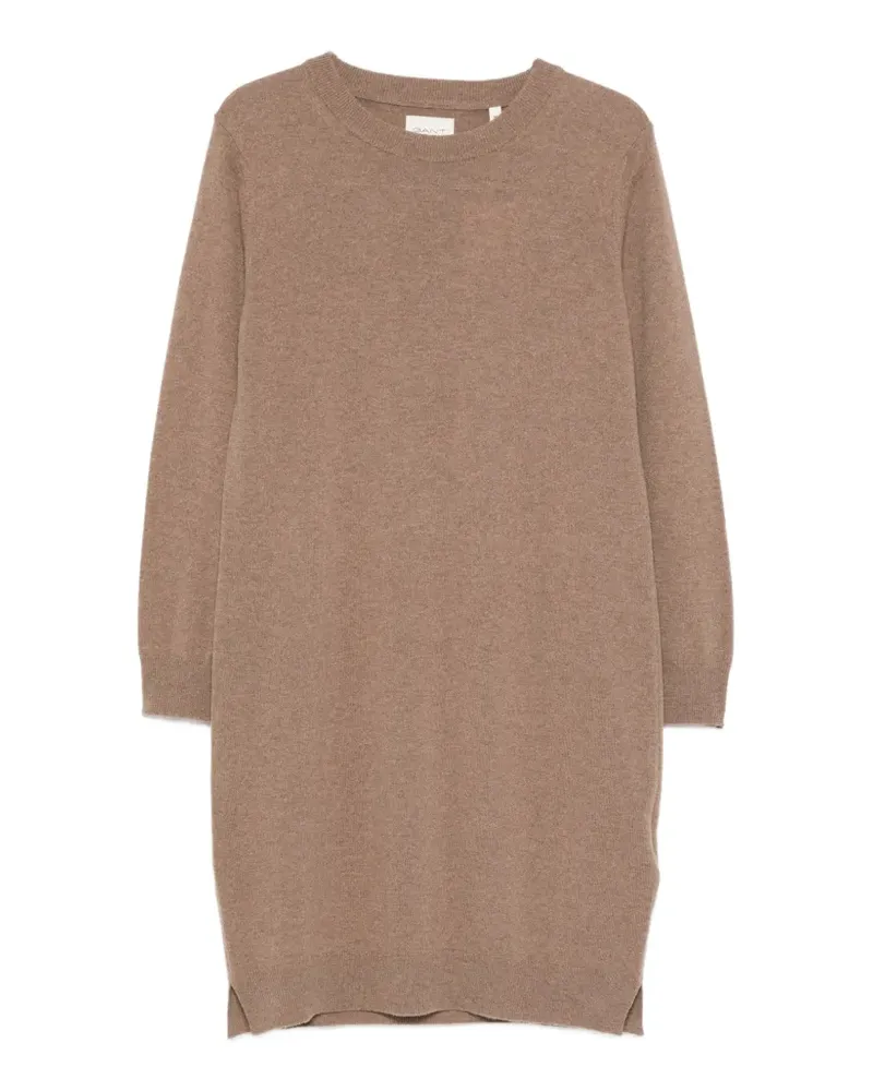 Gant Midikleid mit langen Ärmeln - Braun Braun